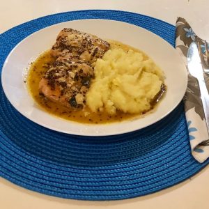Salmon en salsa de soja y sirope de arce