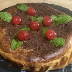 Delicioso cheesecake de turrón