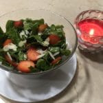 Ensalada de fresas con espinacas