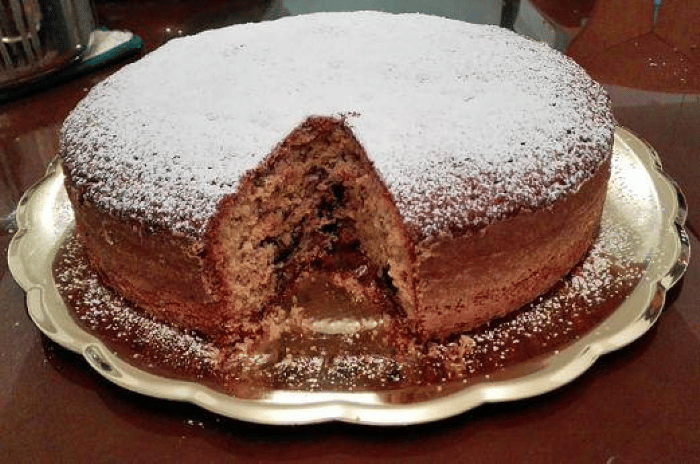 Torta negra navideña